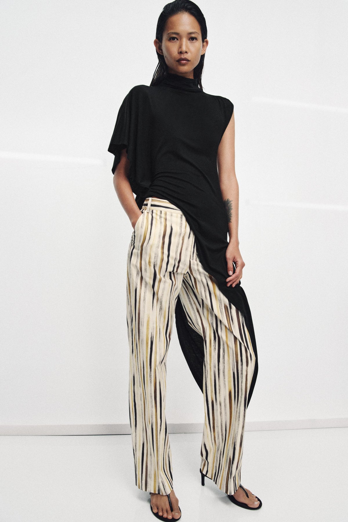 PANTALÓN POPELÍN RAYAS