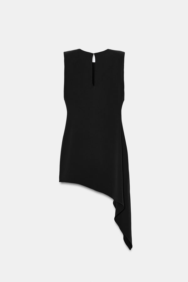 VESTIDO CORTO BAJO ASIMÉTRICO