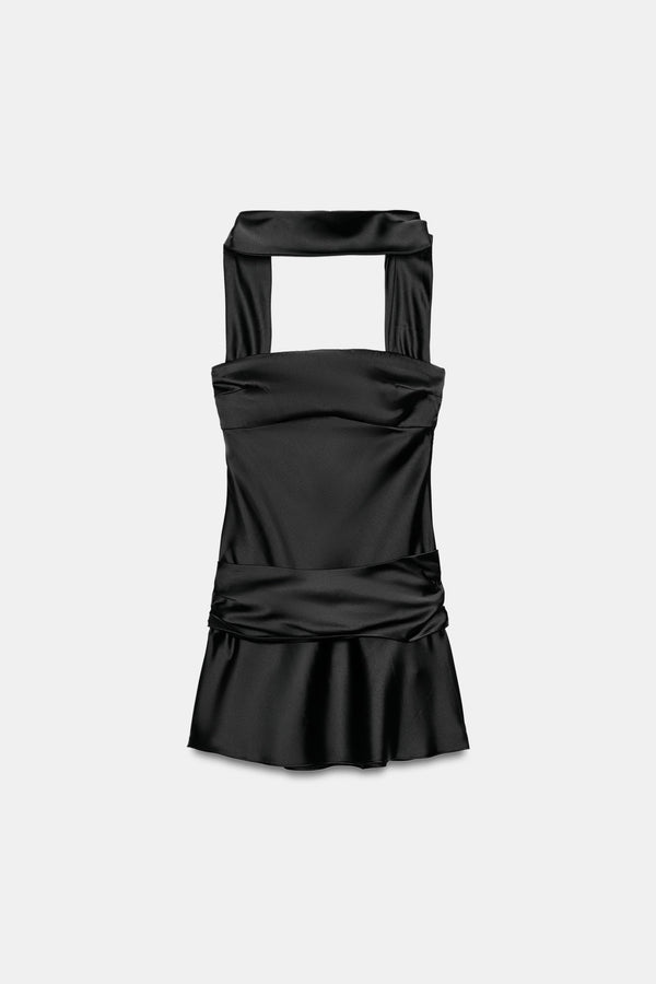 VESTIDO SATINADO FOULARD